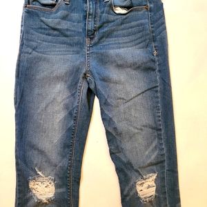 Mudd Girls Ripped Blue Jeans Size 3 Skinny